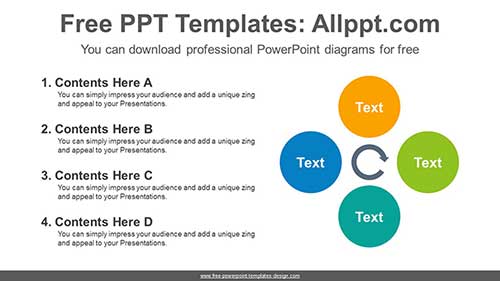 Circles Progress PowerPoint Diagram