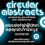 Circular Abstracts Font