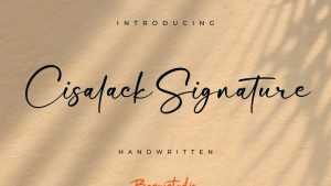 Cisalack Signature Font › Fontesk