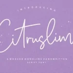 Citruslime Handwritten Font