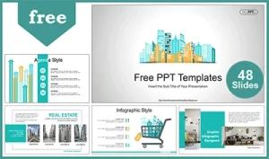 City Buildings Skyline PowerPoint Templates