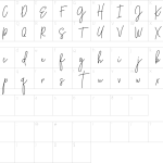Mapa de caracteres da fonte City Streetwear Font