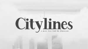 Citylines Font › Fontesk
