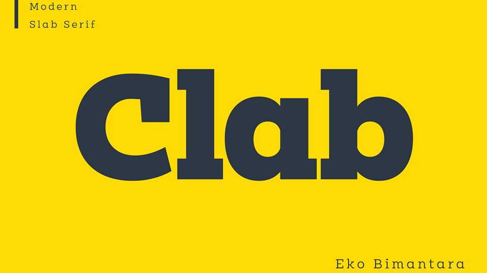 Clab Font Family › Fontesk
