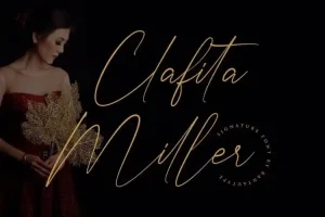 Clafita Miller Script Font