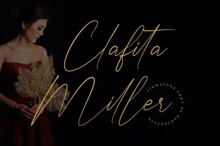 Clafita Miller Script Font