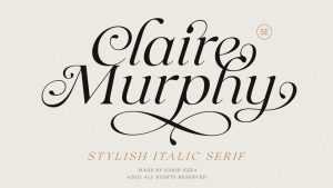 Claire Murphy Font › Fontesk