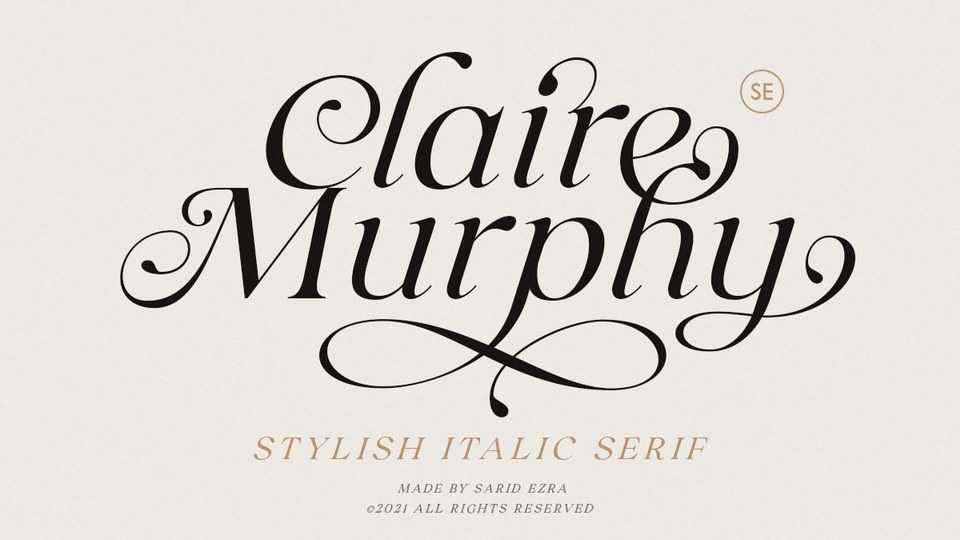 Claire Murphy Font › Fontesk