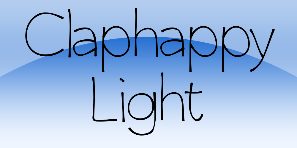 Claphappy Light font