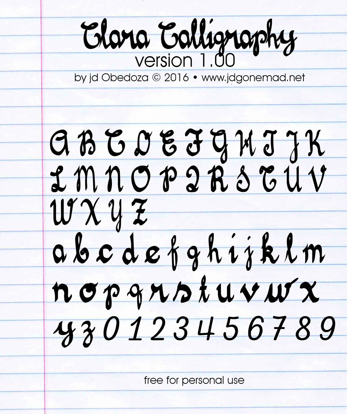 Clara Calligraphy Font