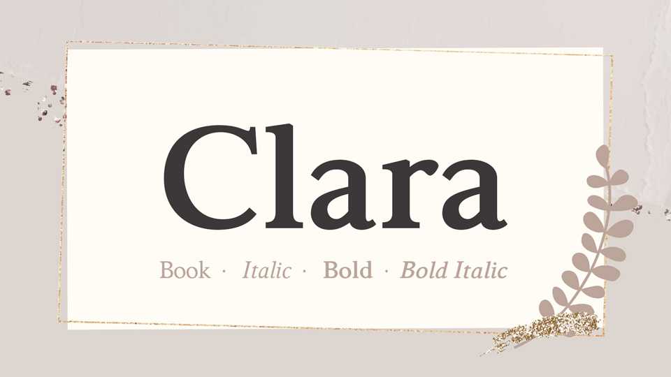 Clara Font Family › Fontesk