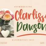 Clarlissa Dawson Font - Fonte Grátis Clarlissa Dawson Font