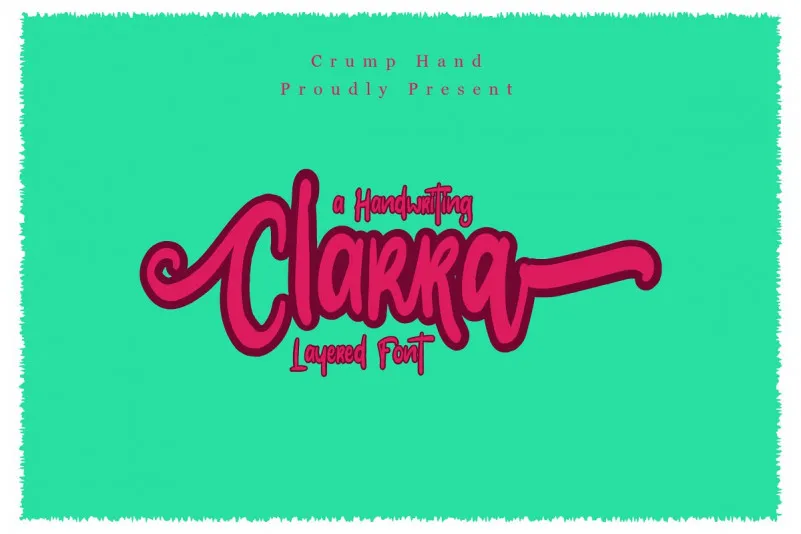 Clarra Layered Script Font