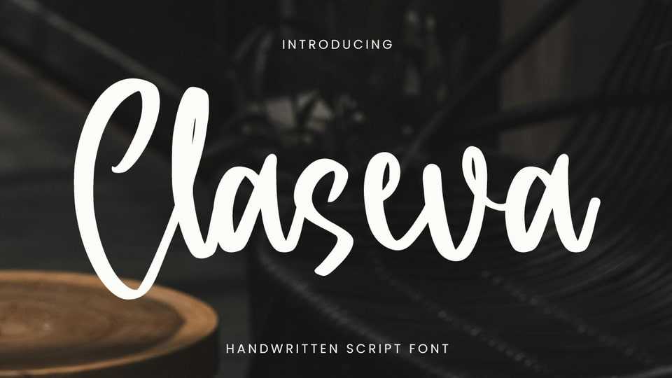 Claseva Script Font › Fontesk