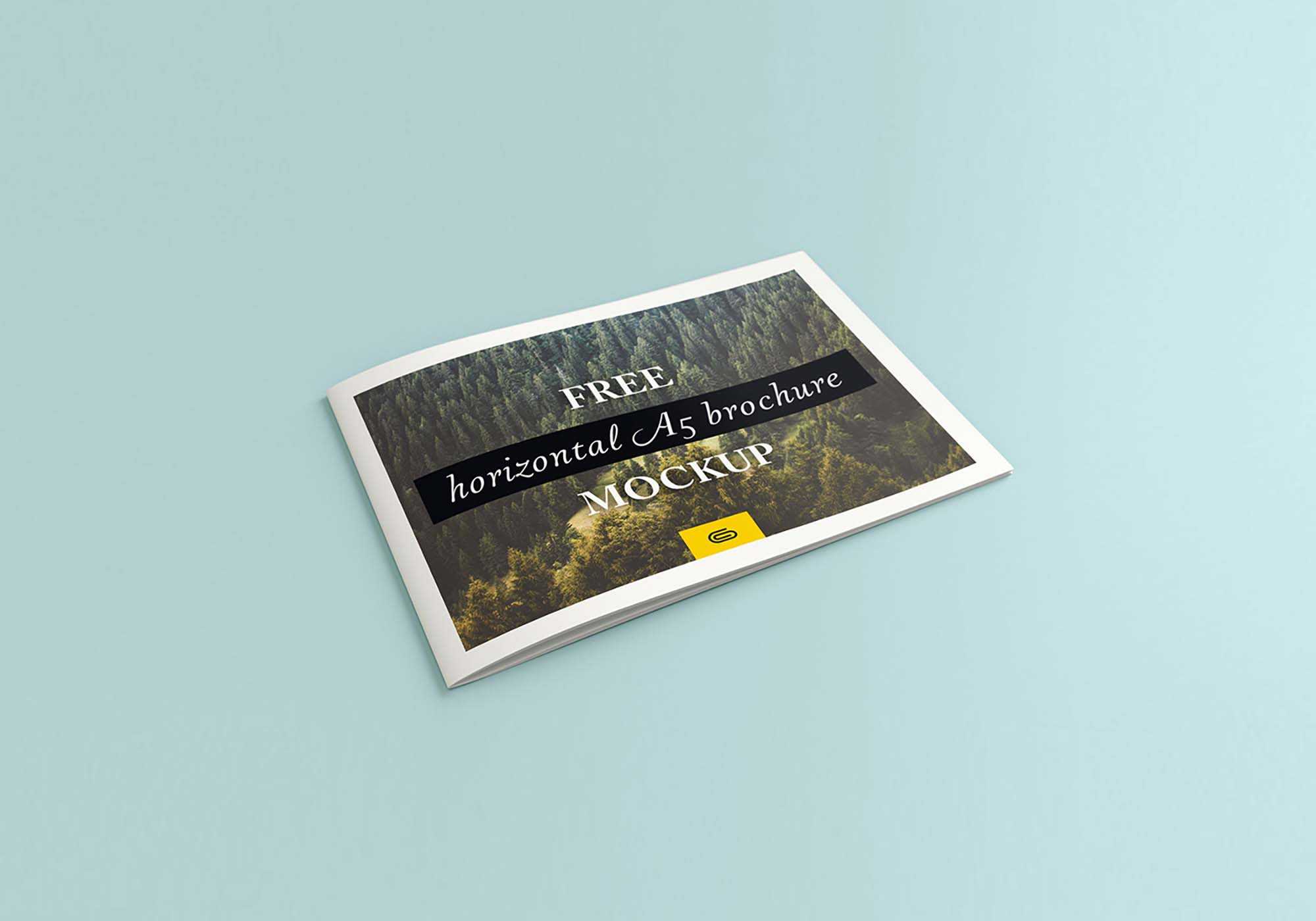 Classic Landscape Brochure Mockup (PSD)