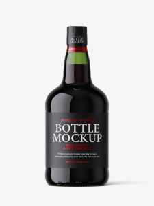 Classic porto bottle mockup
