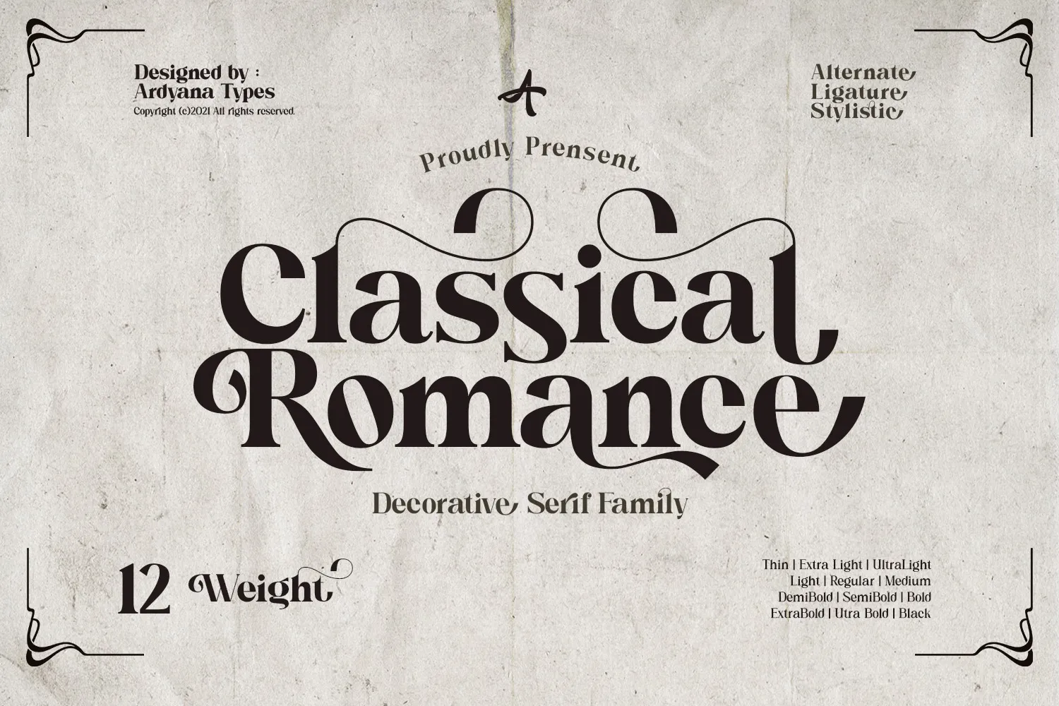 Classical Romance Font