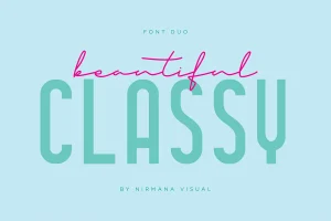 Classy Beauty Font Duo