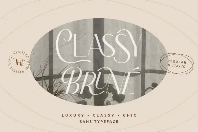 Classy Brune Sans Serif Font