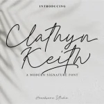 Clathyn Keith Signature Font
