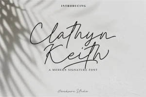 Clathyn Keith Signature Font