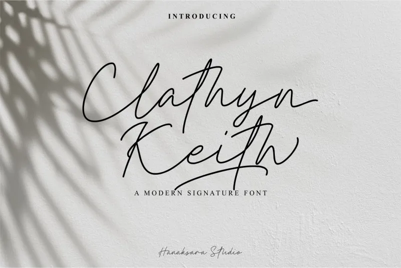 Clathyn Keith Signature Font