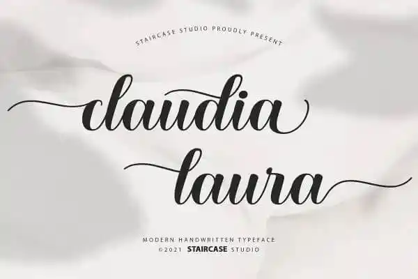 Claudia Laura Calligraphy Font