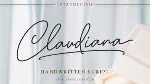 Claudiana Script Font › Fontesk