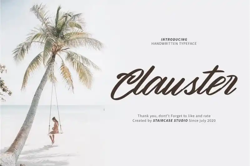 Clauster Brush Font