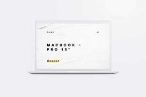 Clay MacBook Pro 15" Mockup (PSD)