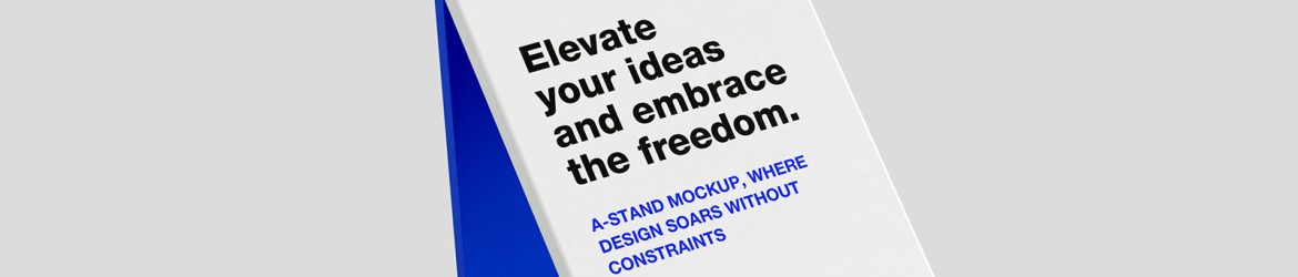 Clean A-stand mockup Clean A-stand mockup