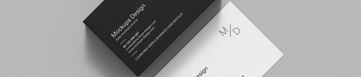 Clean business cards mockup - Instant Download