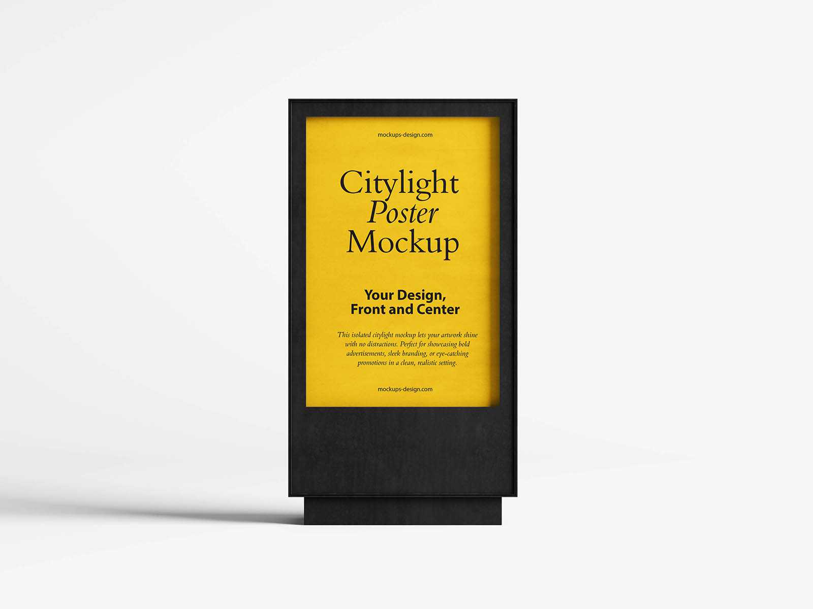 Clean citylight poster mockup - Instant Download