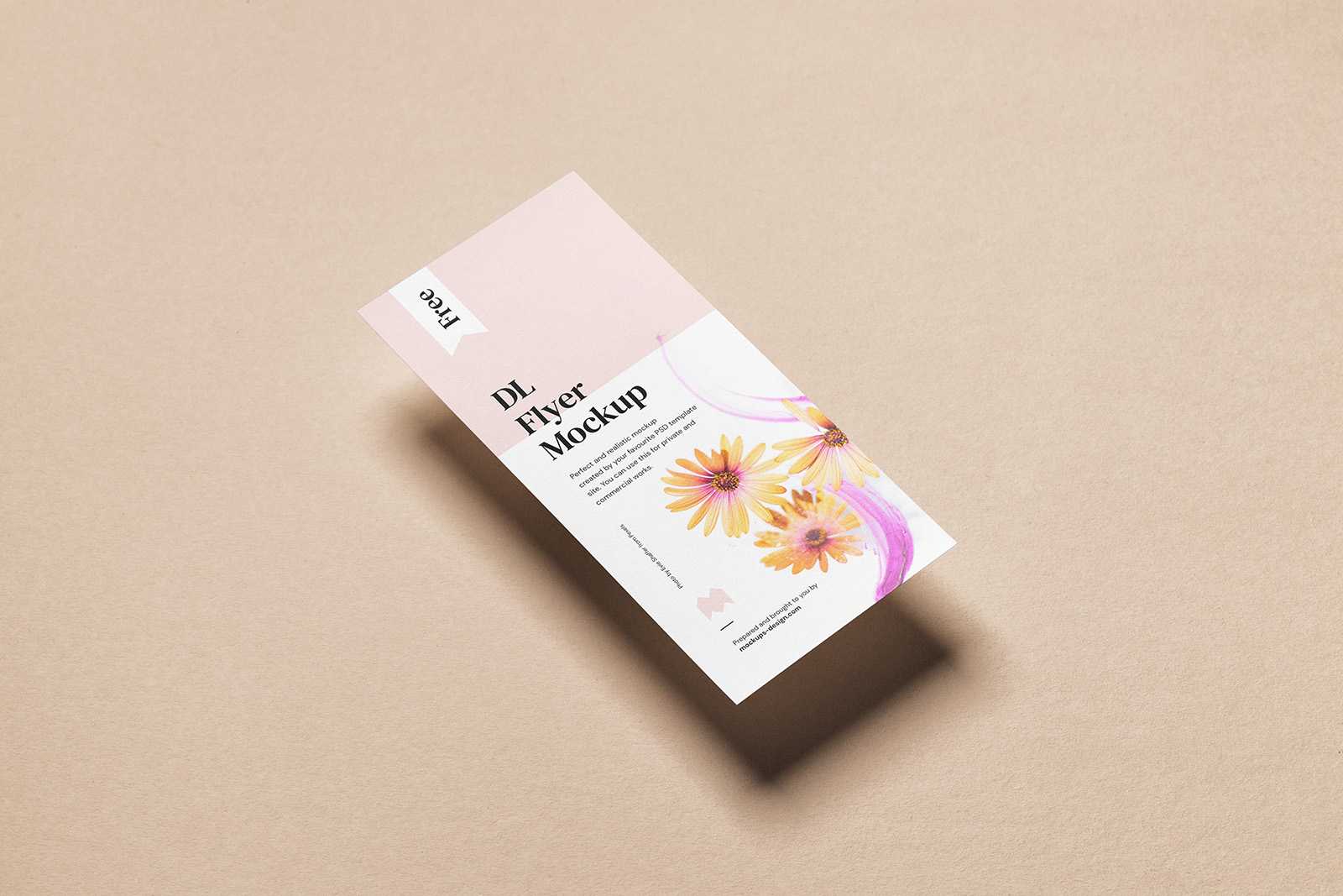 Clean DL flyer mockup
