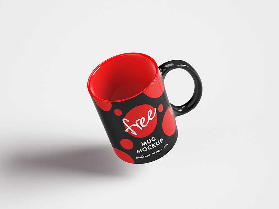 Clean free mug mockup