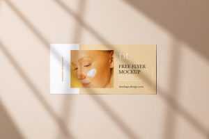 Clean horizontal DL flyer mockup - Instant Download
