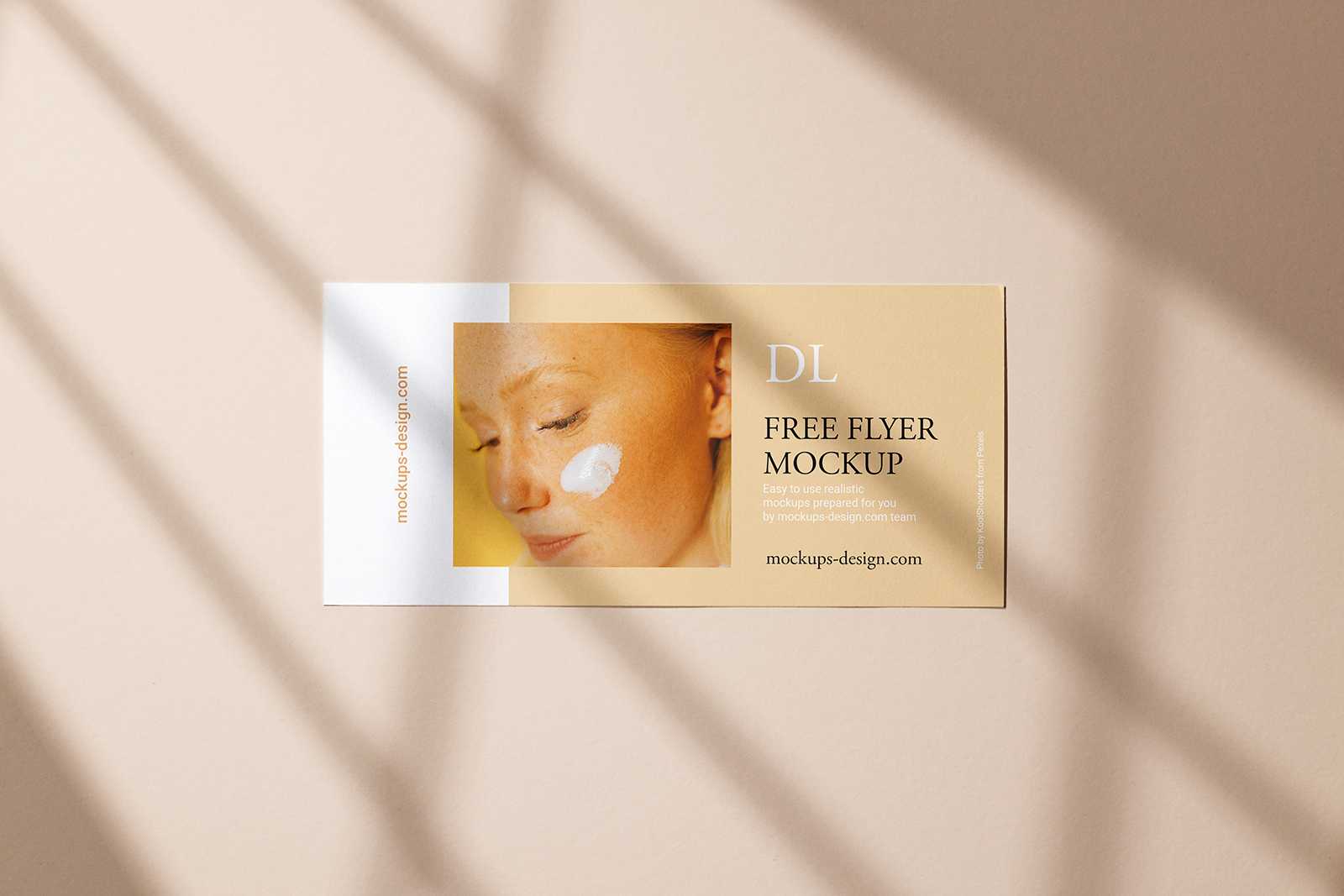 Clean horizontal DL flyer mockup - Instant Download
