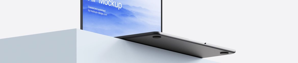 Clean MacBook mockup