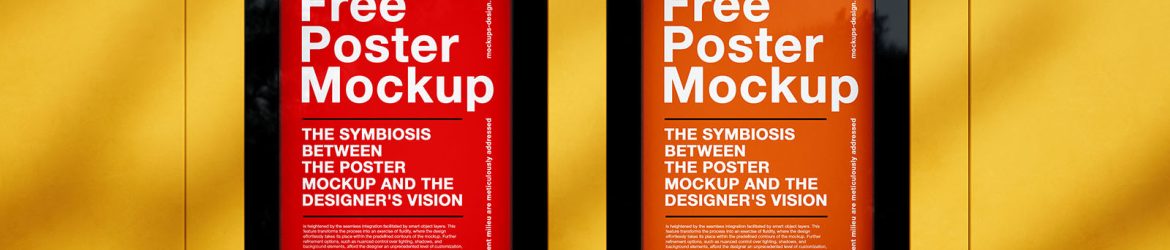 Clean poster frames mockup - Instant Download