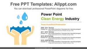 Clean water PowerPoint Diagram