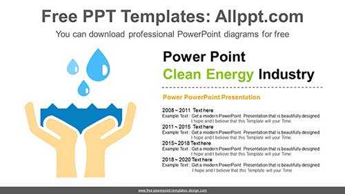 Clean water PowerPoint Diagram