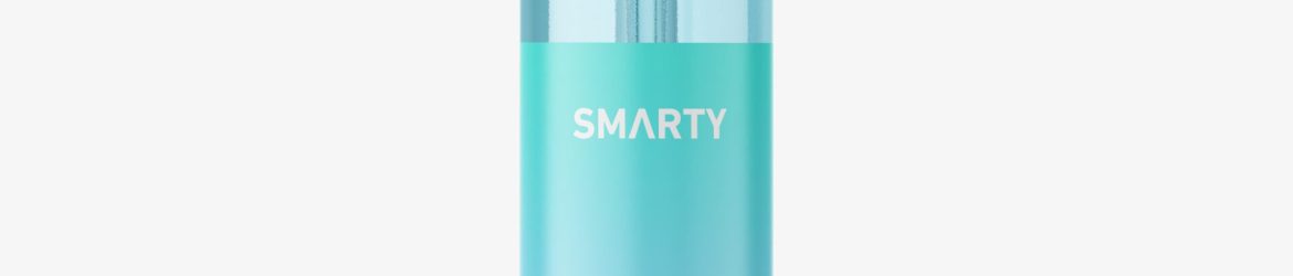 Clear airless bottle mockup