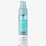 Clear airless bottle mockup