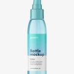 Clear airless bottle mockup
