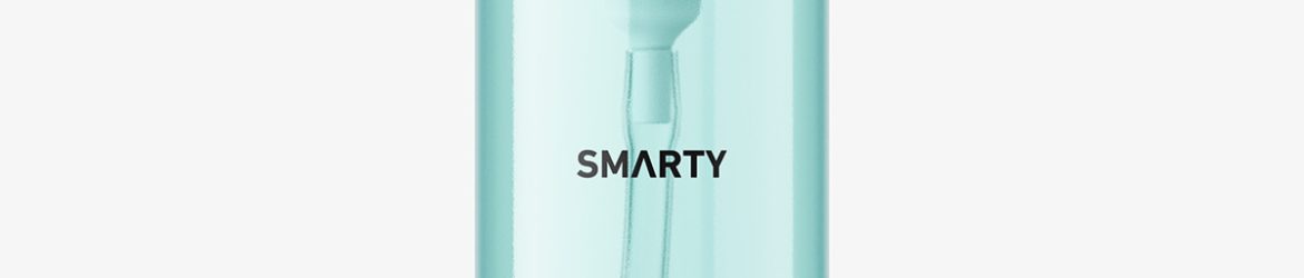 Clear airless bottle mockup