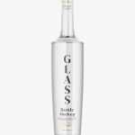Clear alcohol bottle mockup