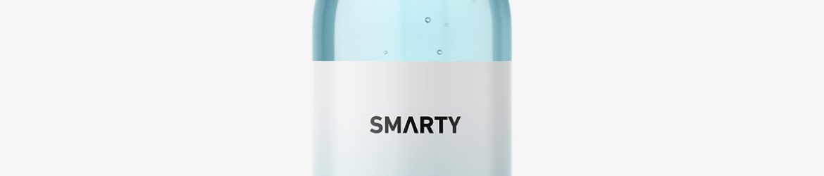 Clear bottle mockup with trigger spray mockup