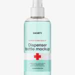 Clear bottle with dispenser mockup - Free PSD Download Clear bottle with dispenser mockup