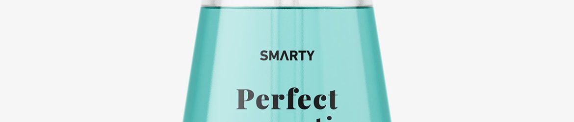 Clear dropper bottle mockup