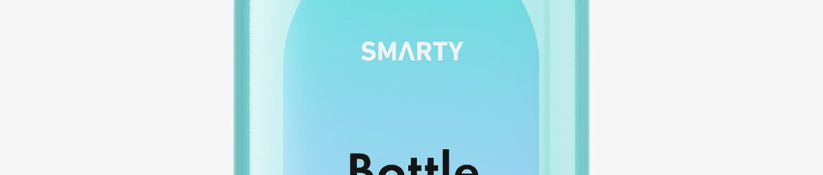 Clear flat 220 ml bottle mockup